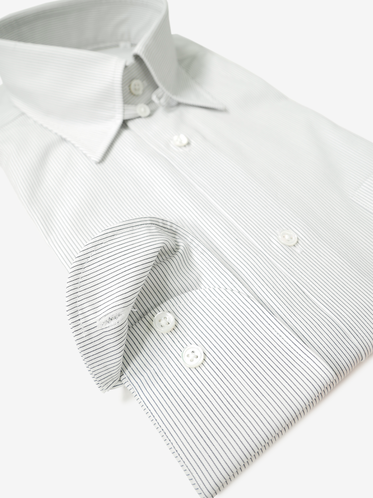 Tab Collar Slim Fit Shirt｜ブラック