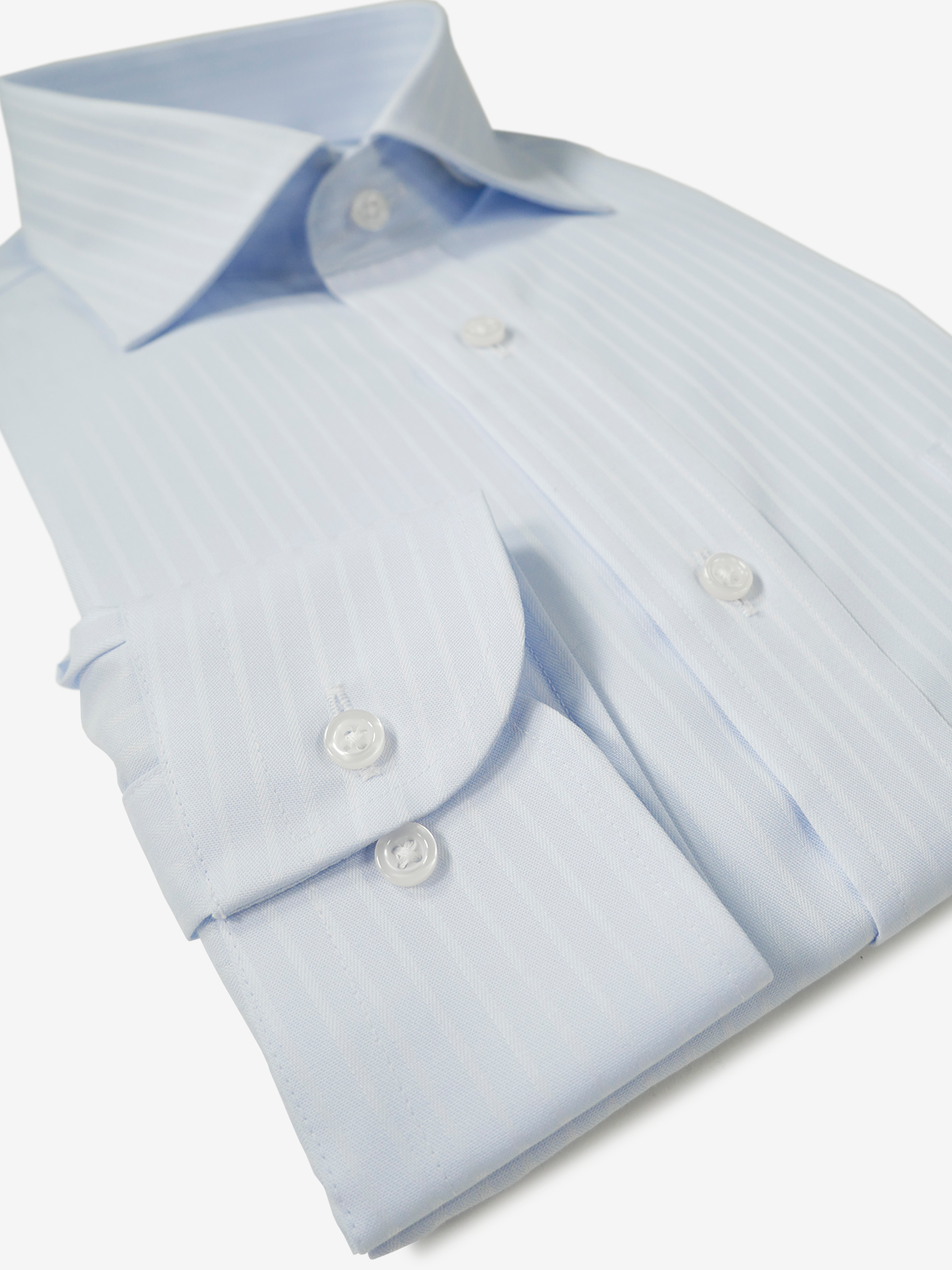 World Traveler Dobby Striped Shirt｜サックス