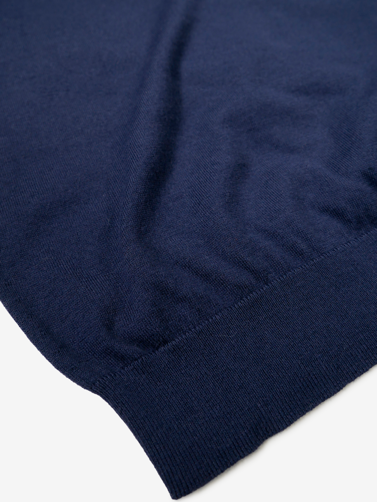 Cotton Knit Polo Shirt｜ブルー