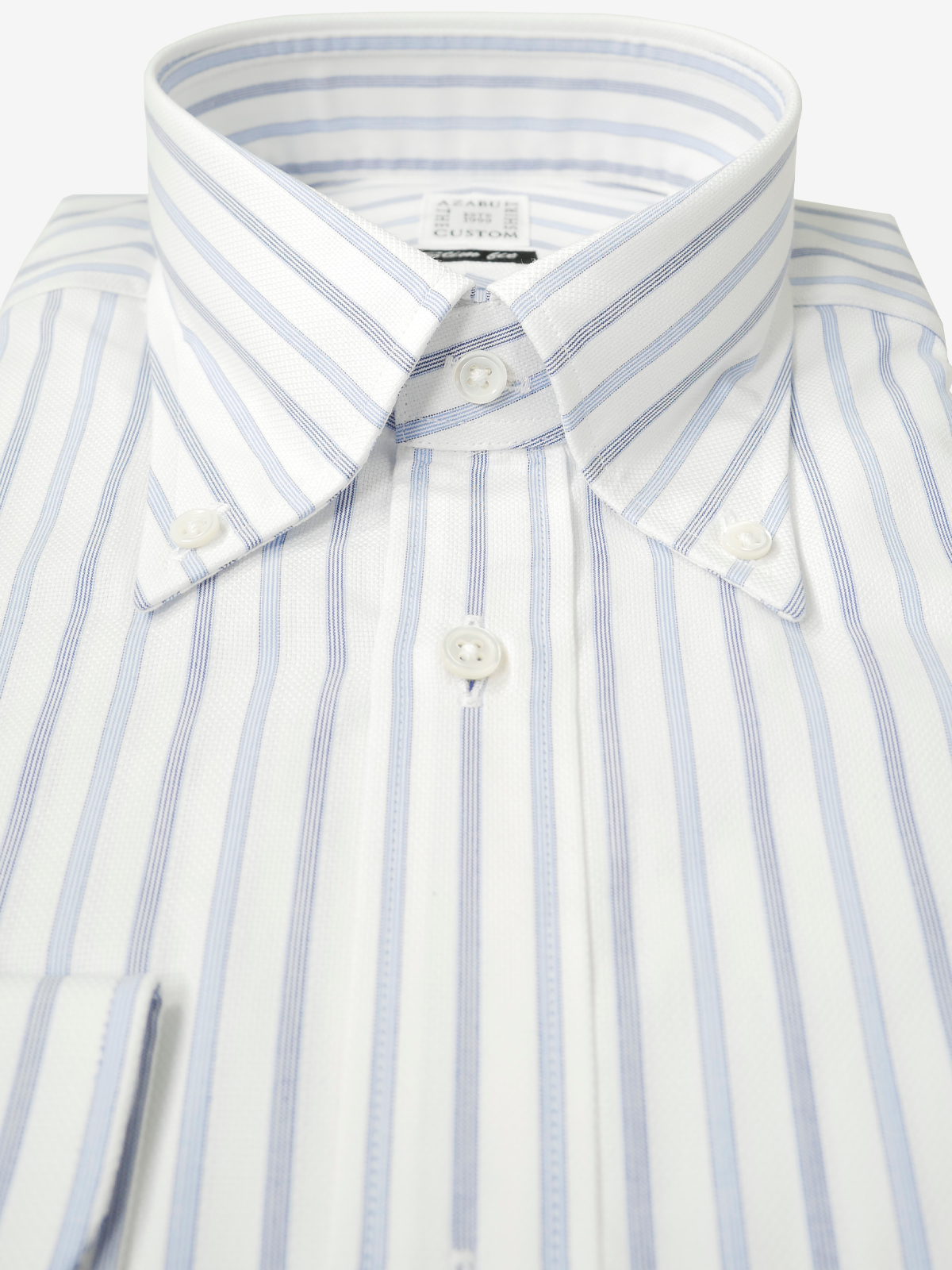 Striped Slim Fit Shirt｜ブルー