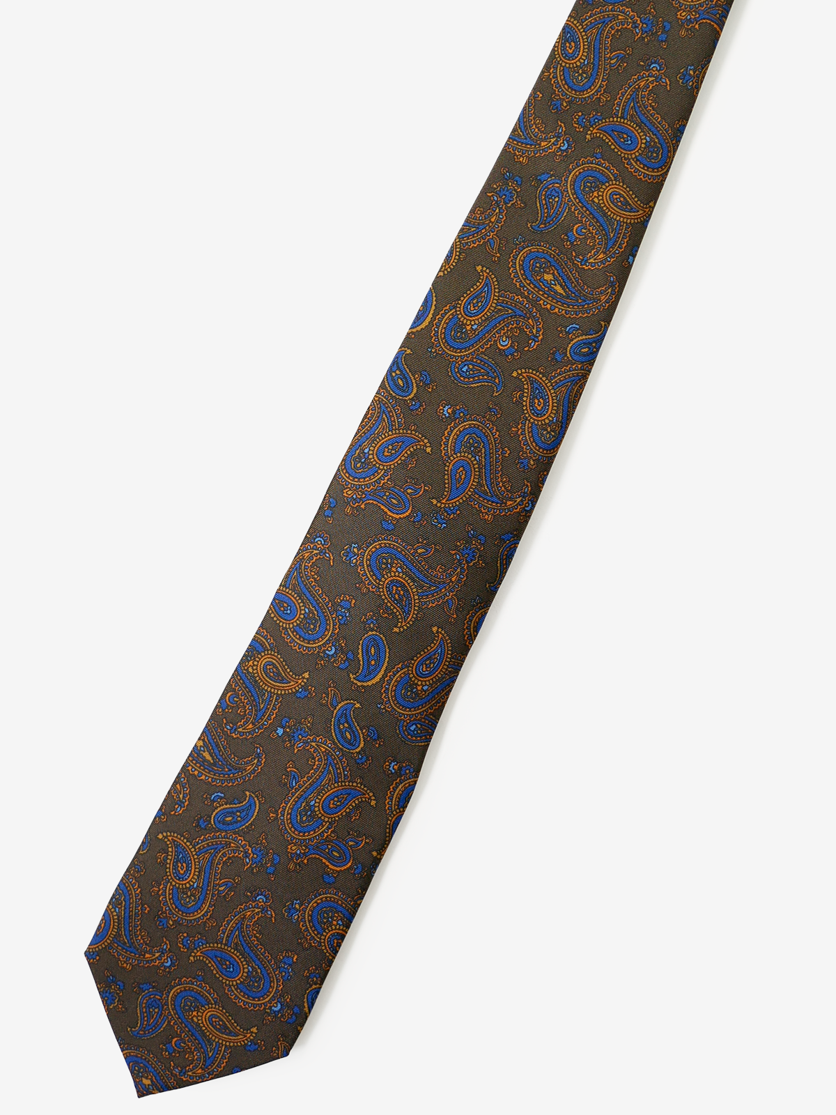 ROBERT KEYTE｜Paisley Tie｜ブラウン