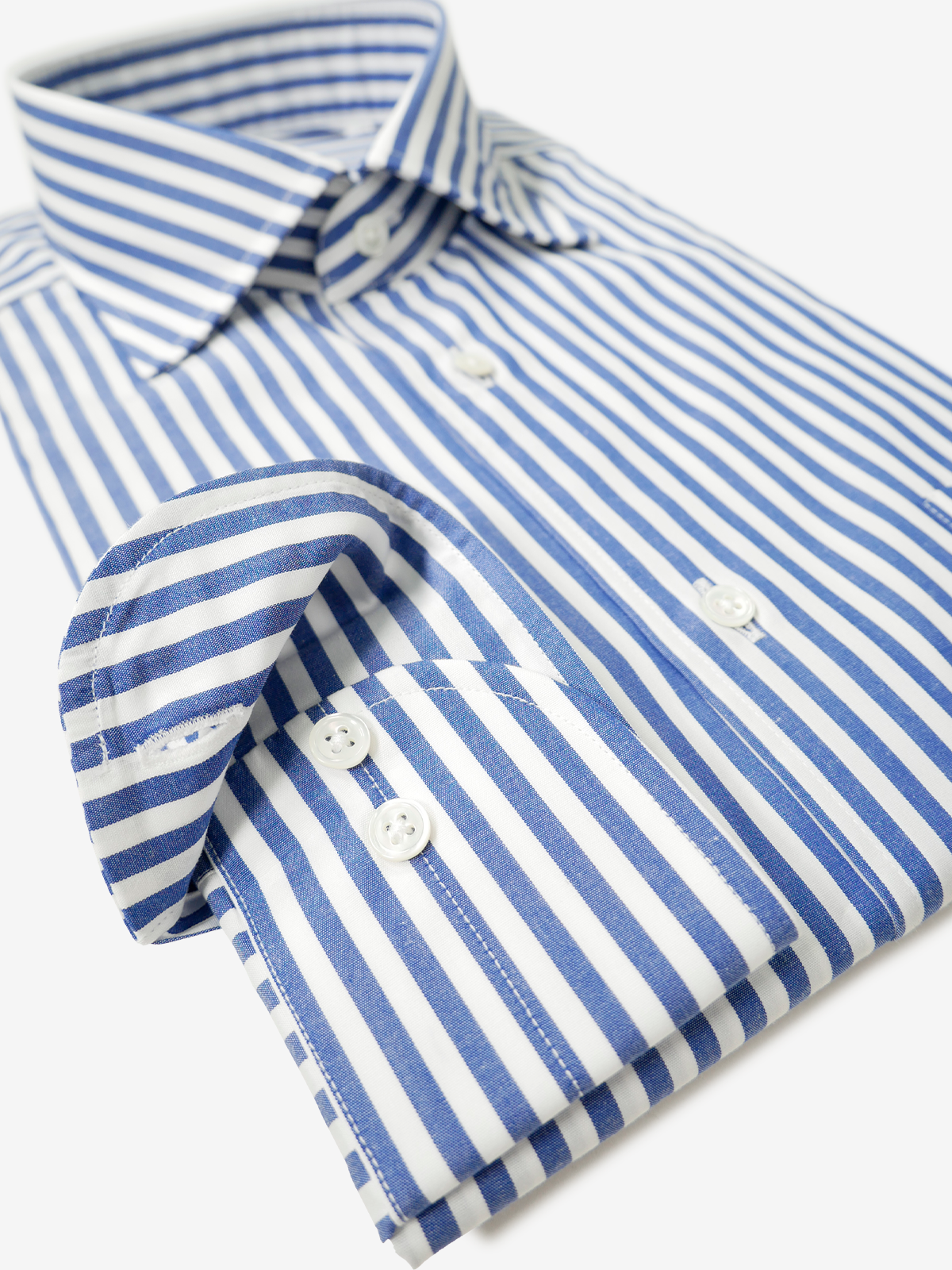 Striped Classic Fit Shirt｜ネイビー