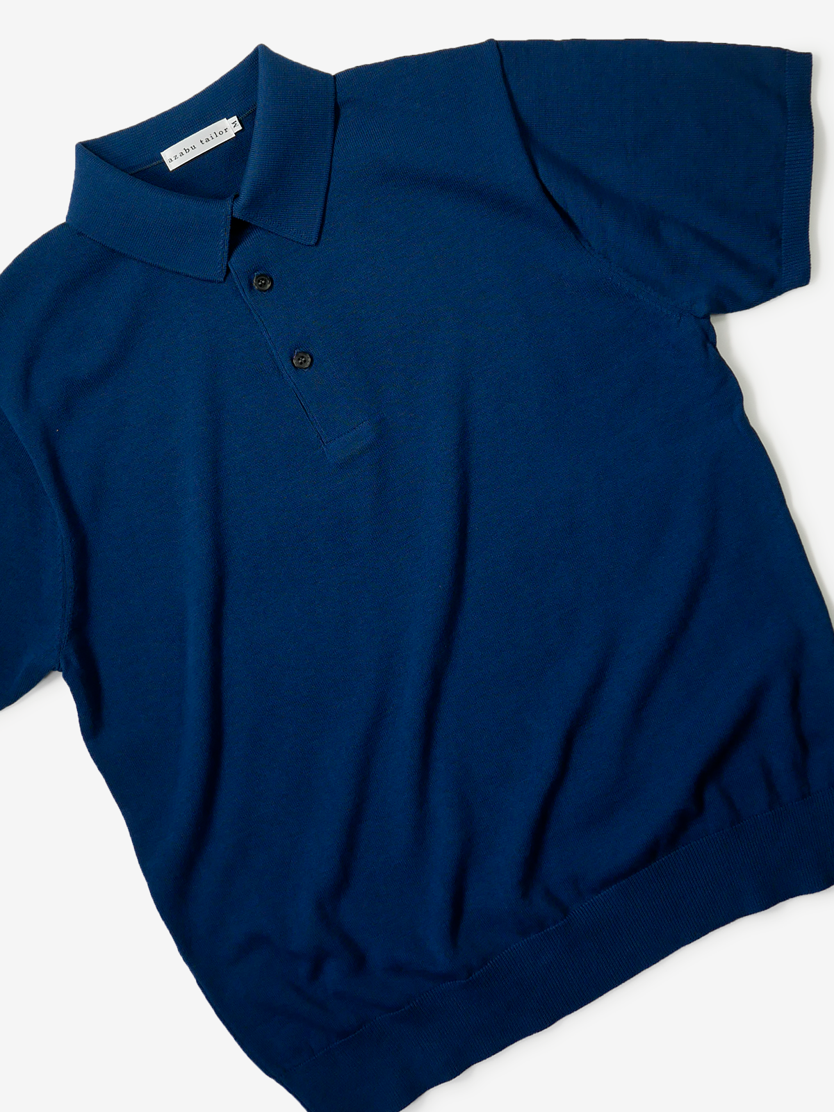 Cotton Polo Shirt｜ブルー