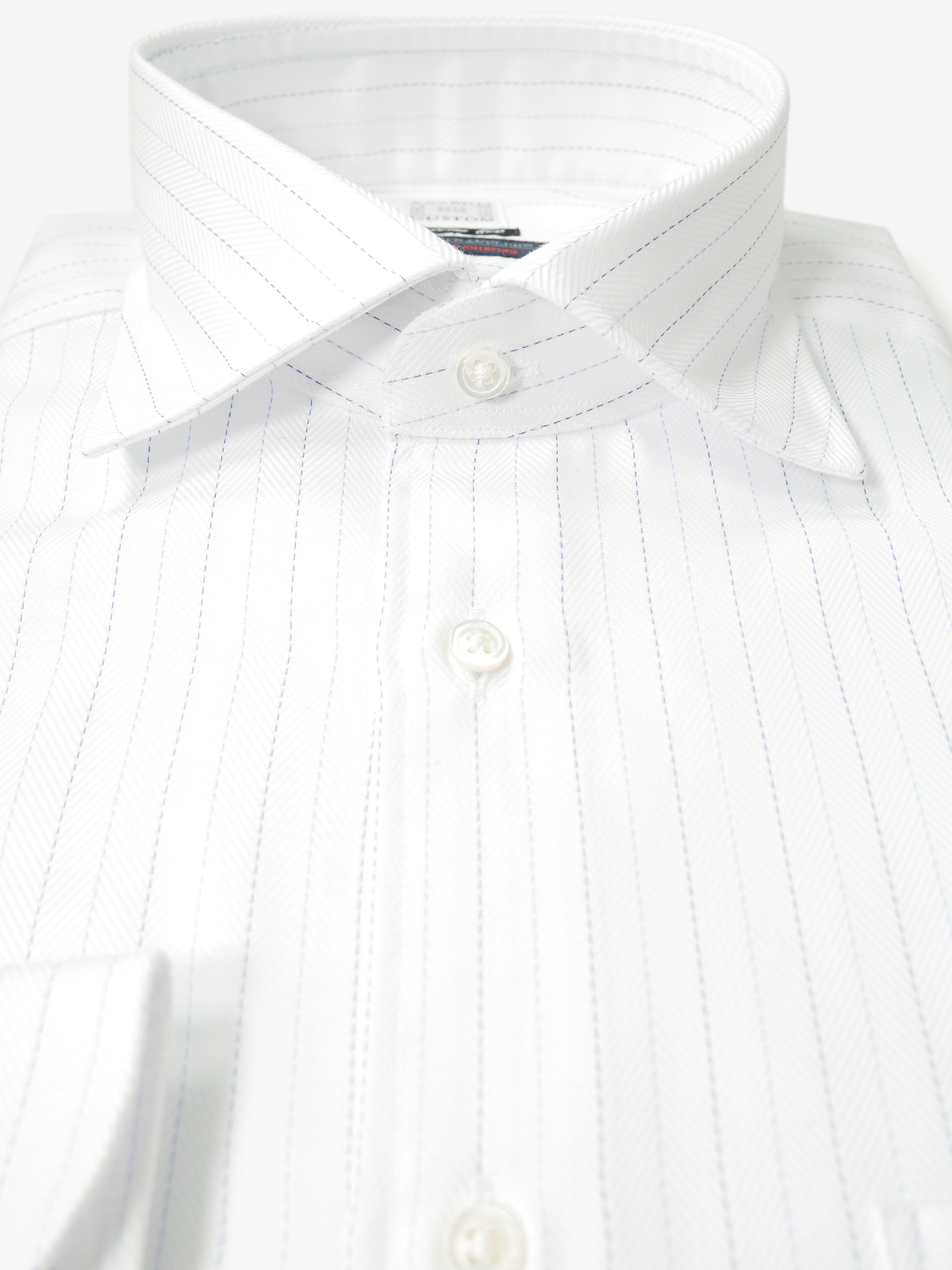 Herringbone Slim Fit Shirt｜ブルー