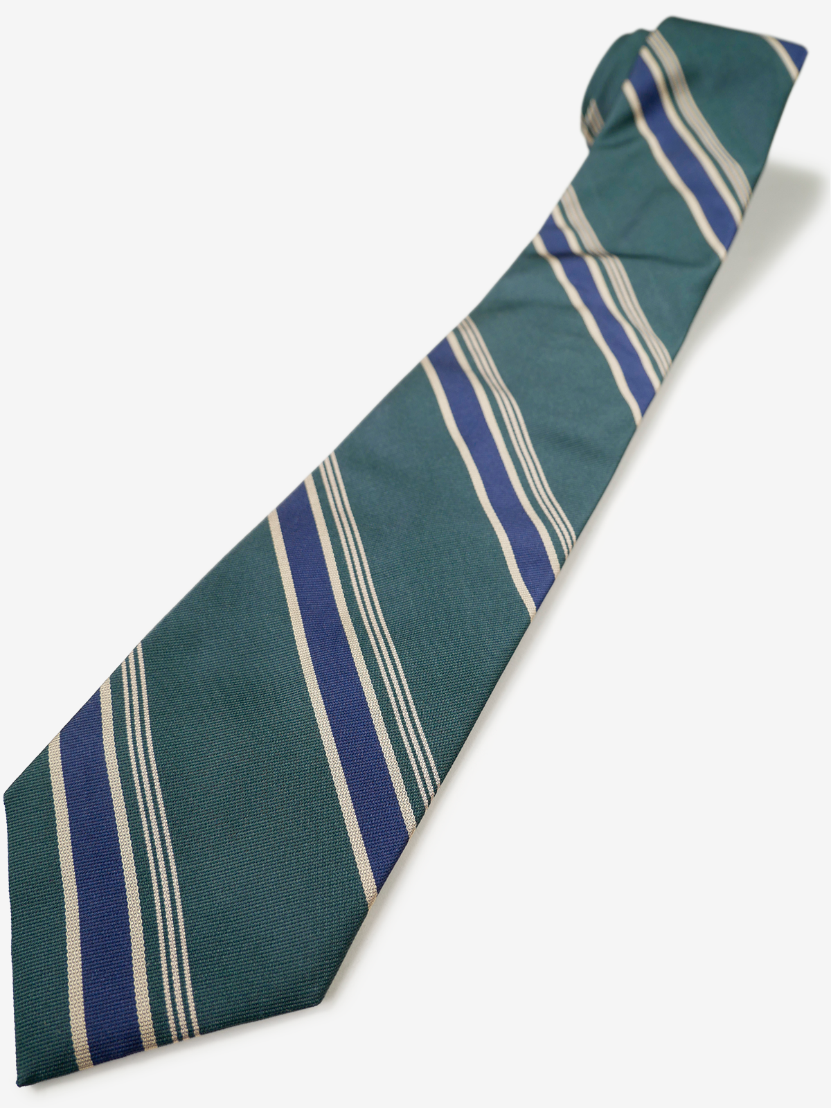 Classico Seta｜Regimental Striped Necktie｜グリーン