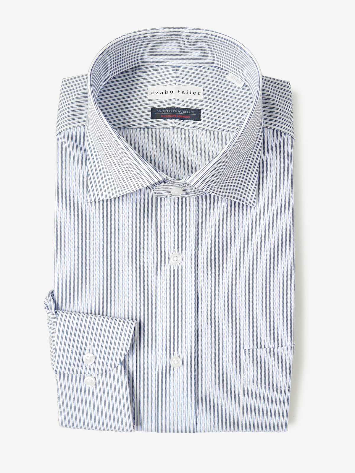 World Traveler Striped Shirt｜ブルー