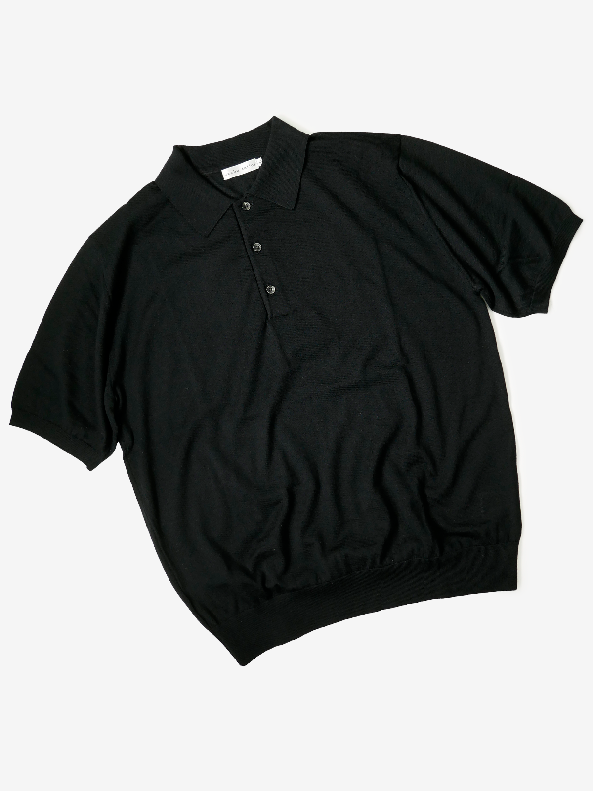 Wool Polo Shirt｜ブラック