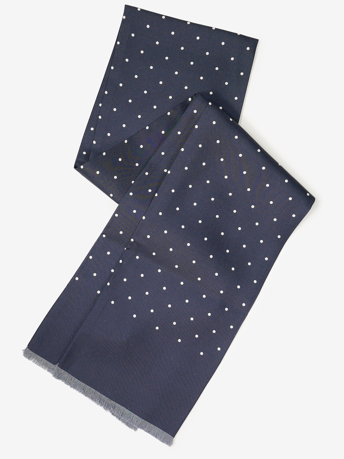 Mantero｜Polka Dot Stole｜ネイビー