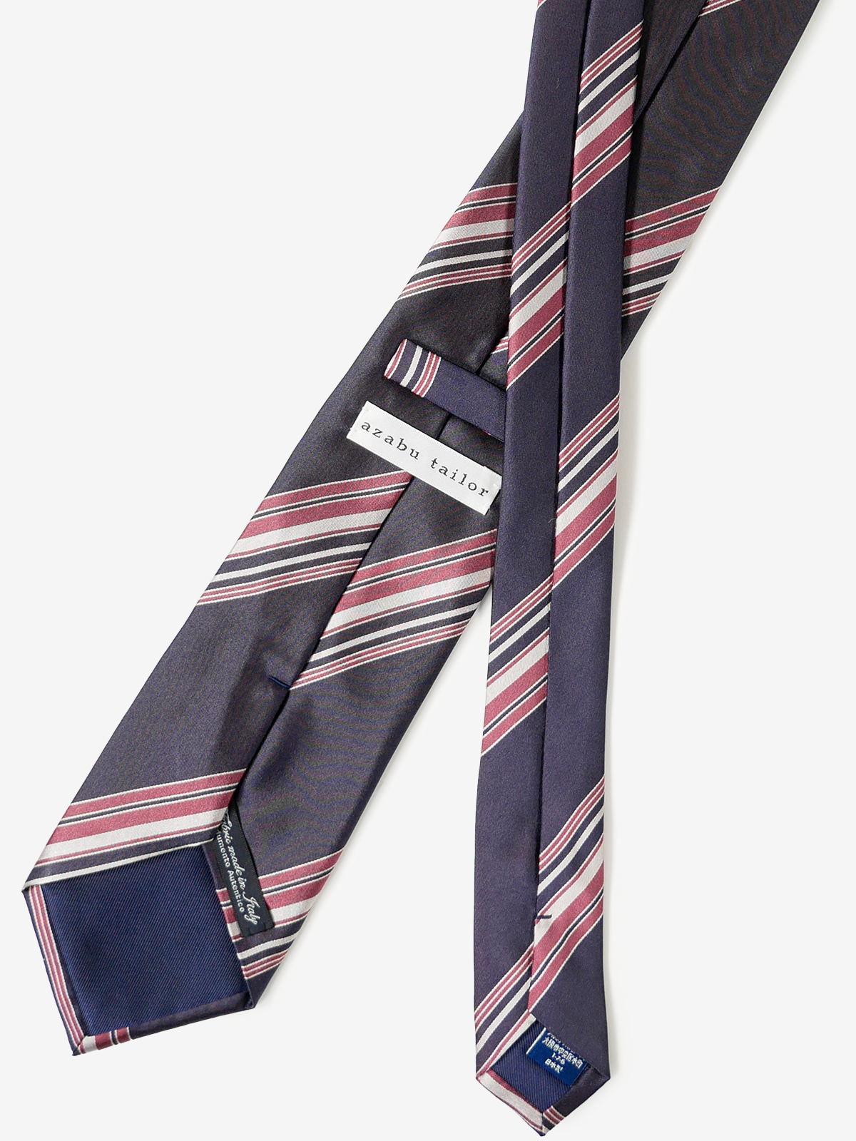 Classico Seta｜Stripe Tie｜ピンク