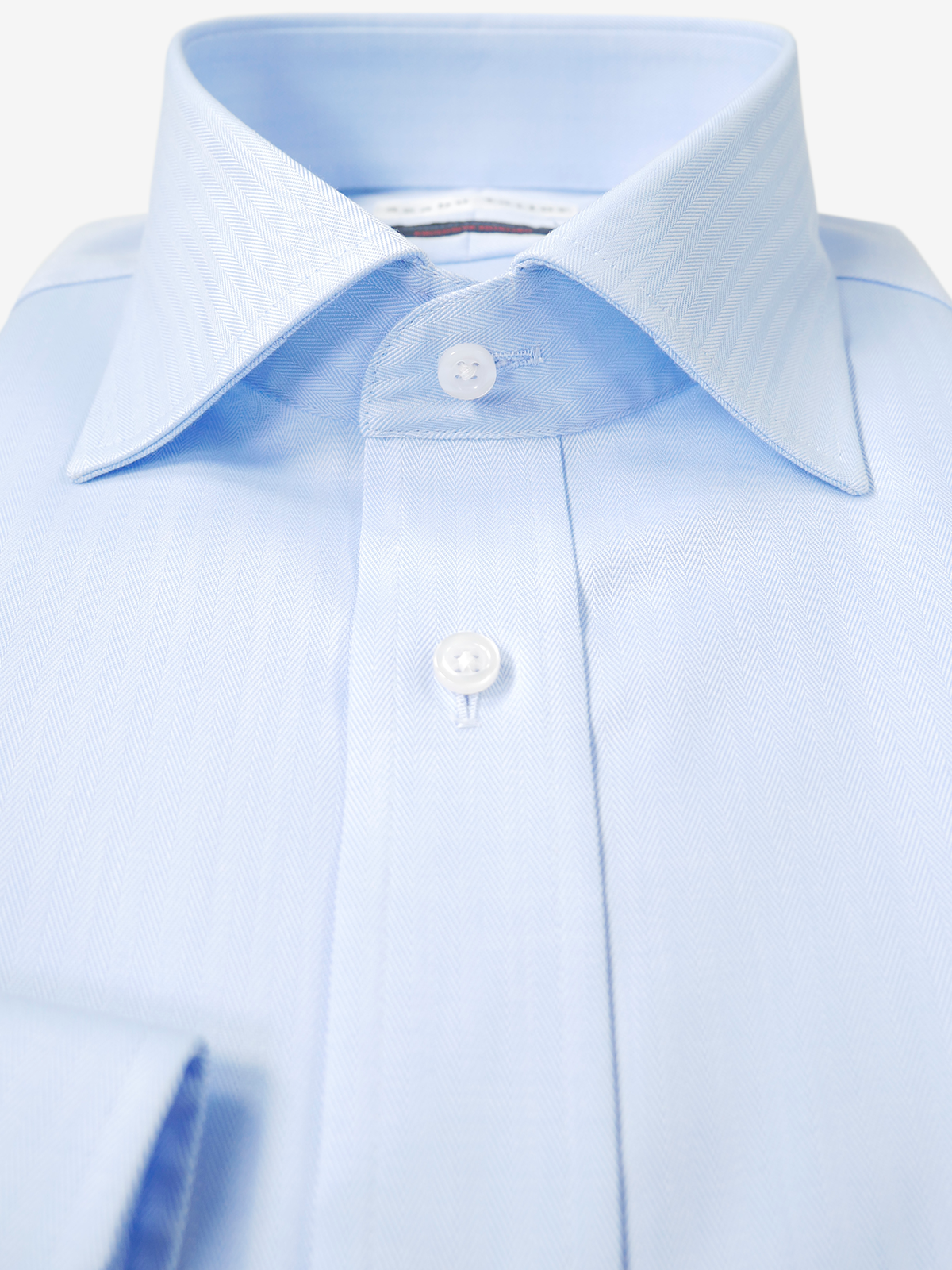 World Traveler Micro Herringbone Shirt｜サックス