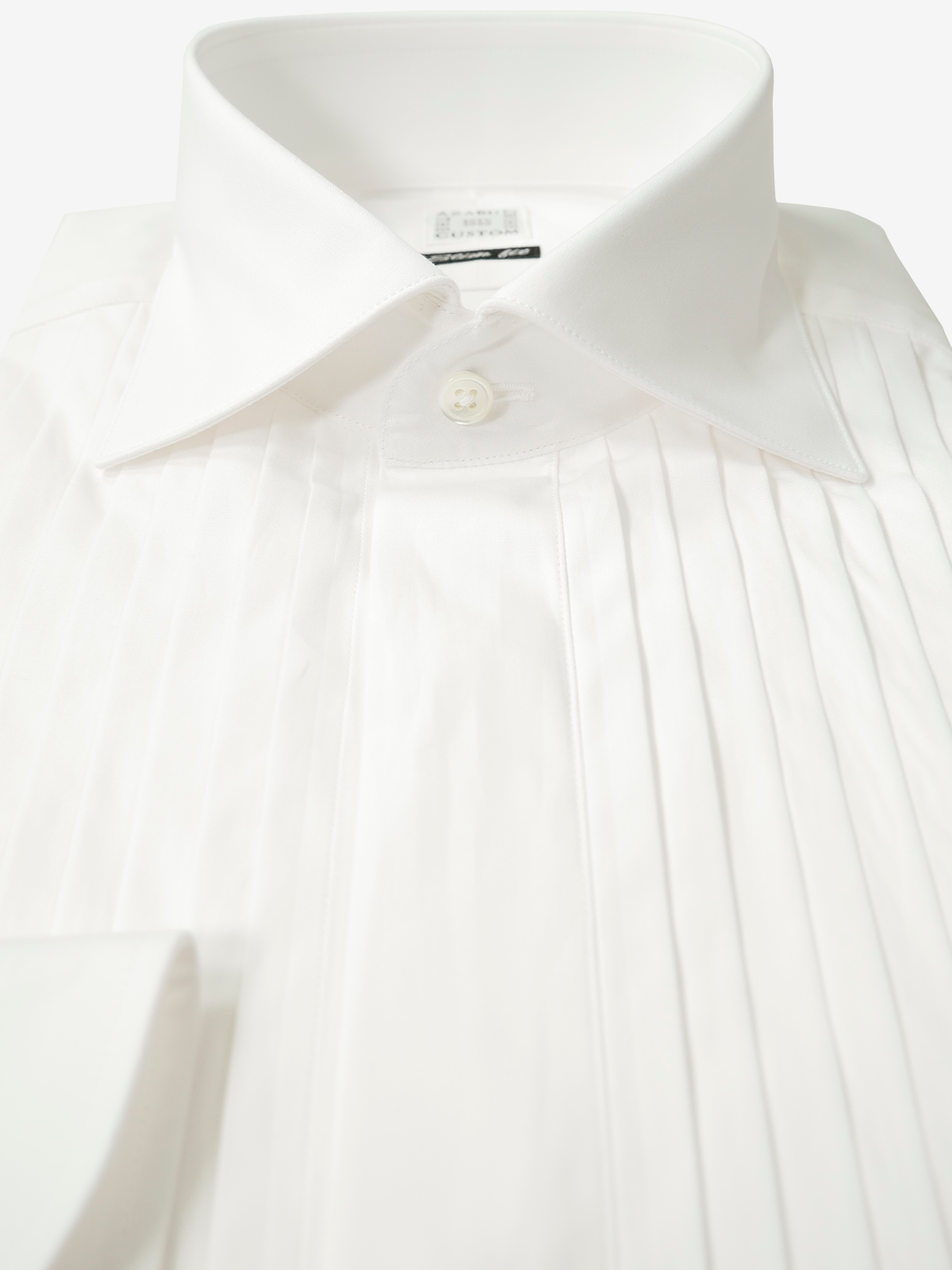 Pleated Slim Fit Shirt｜ホワイト