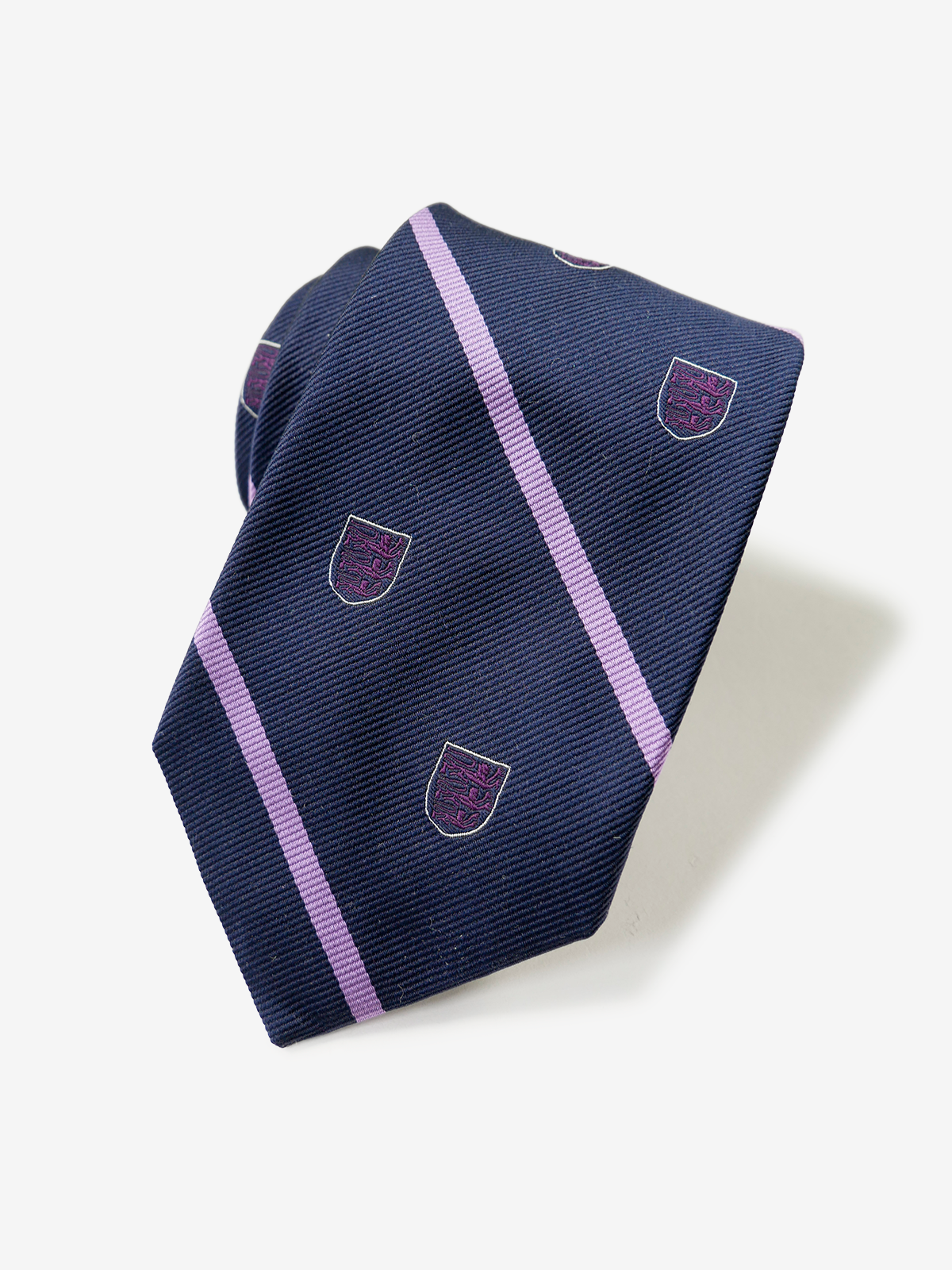 【極美品】Turnbull & Asser パープル　スクエア小紋　ネクタイ 麻布テーラー｜ロイヤルクレストネクタイ｜パープル