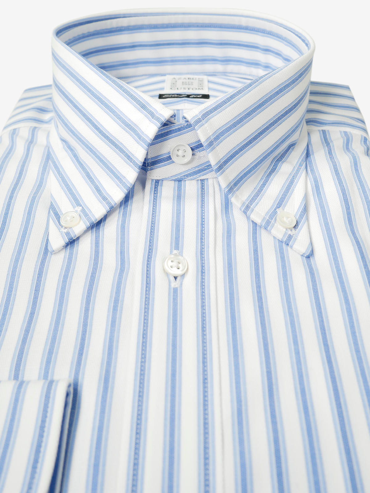 Striped Slim Fit Shirt｜ブルー
