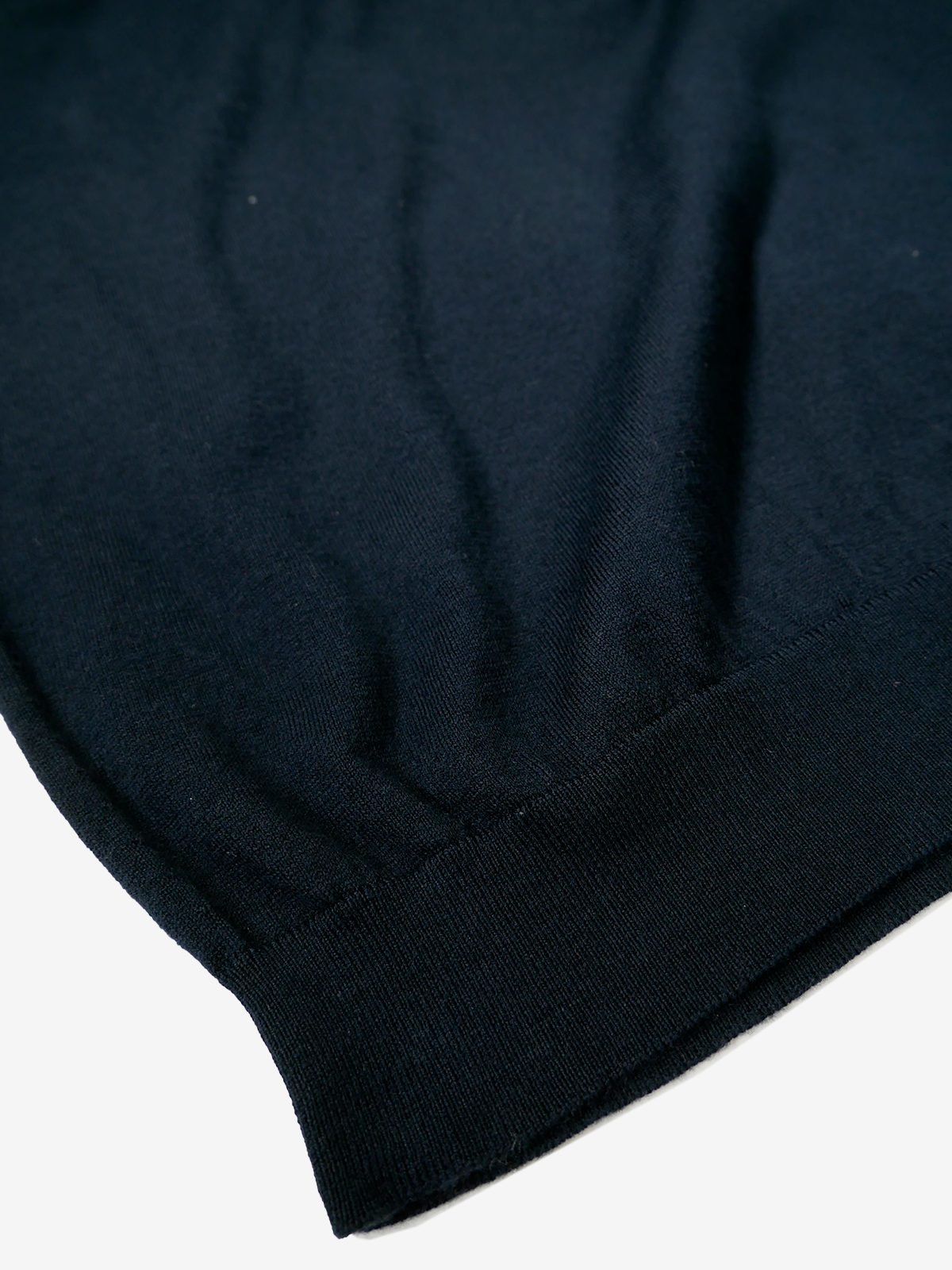 Cotton Knit Polo Shirt｜ネイビー