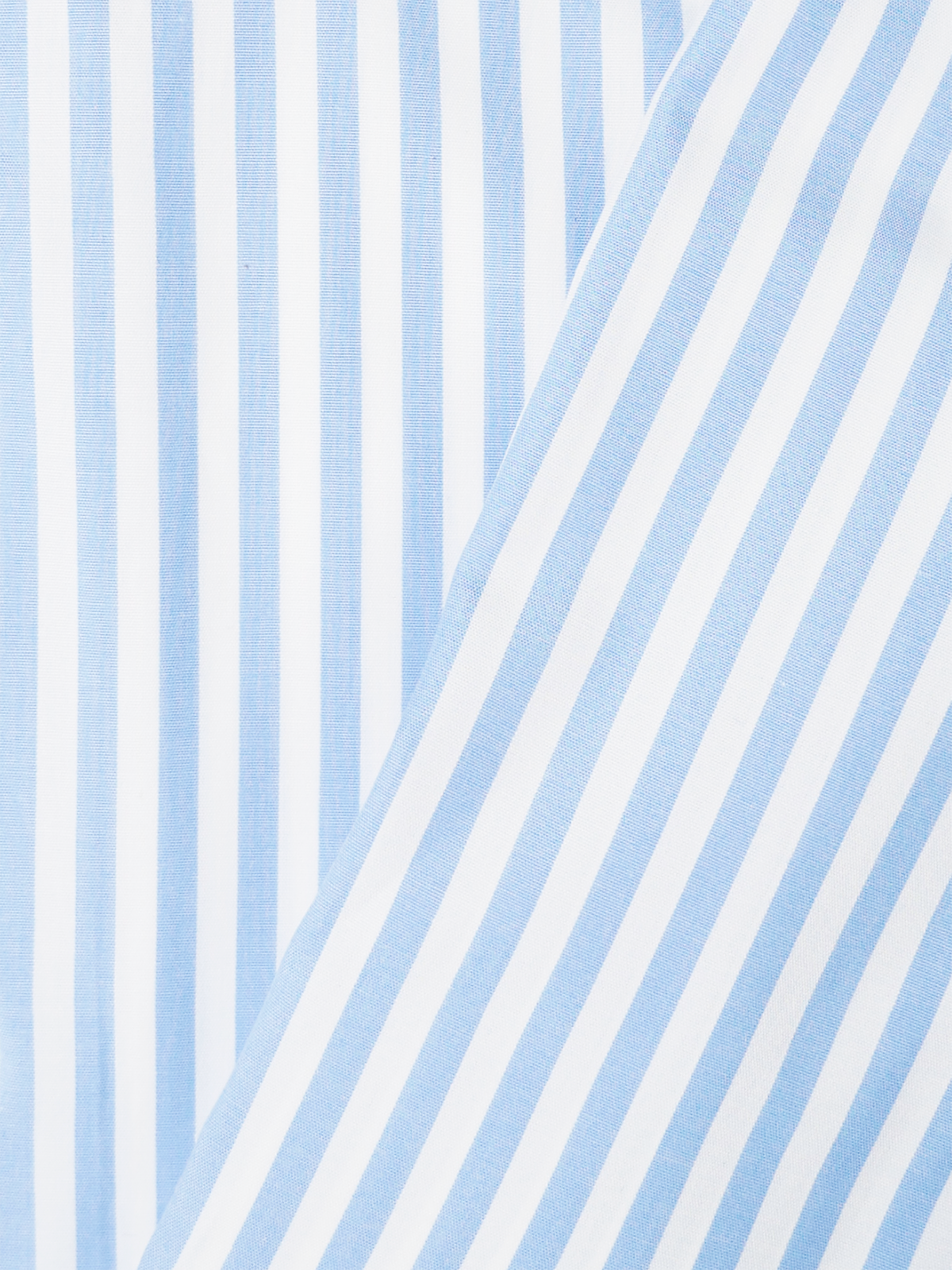 Striped Pin Collar Slim Fit Shirt ｜サックス