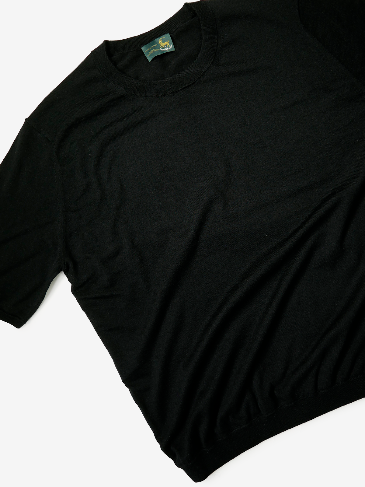 Cashmere Knit T-Shirt｜ブラック