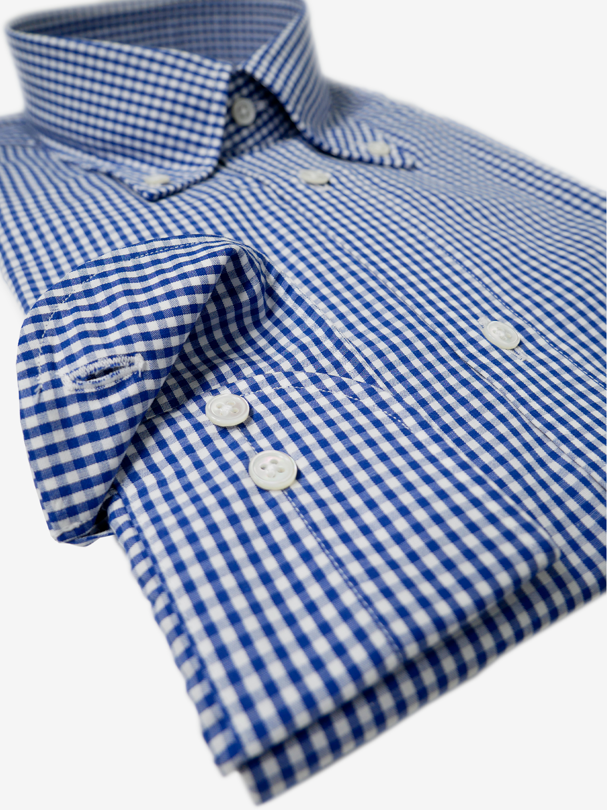 Checked Classic Fit Shirt｜ネイビー