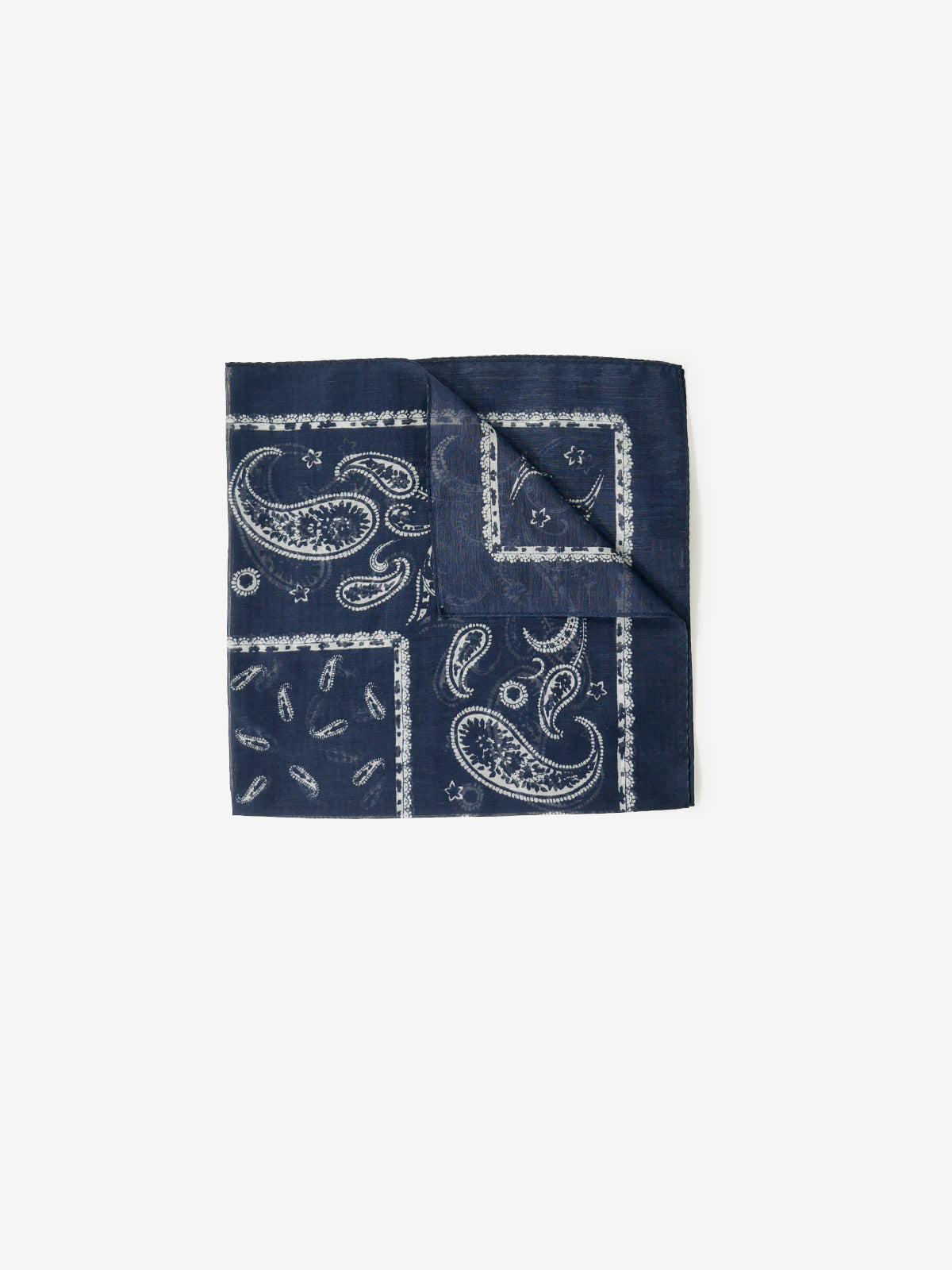 Classico Seta｜Paisley Neckerchief｜ネイビー