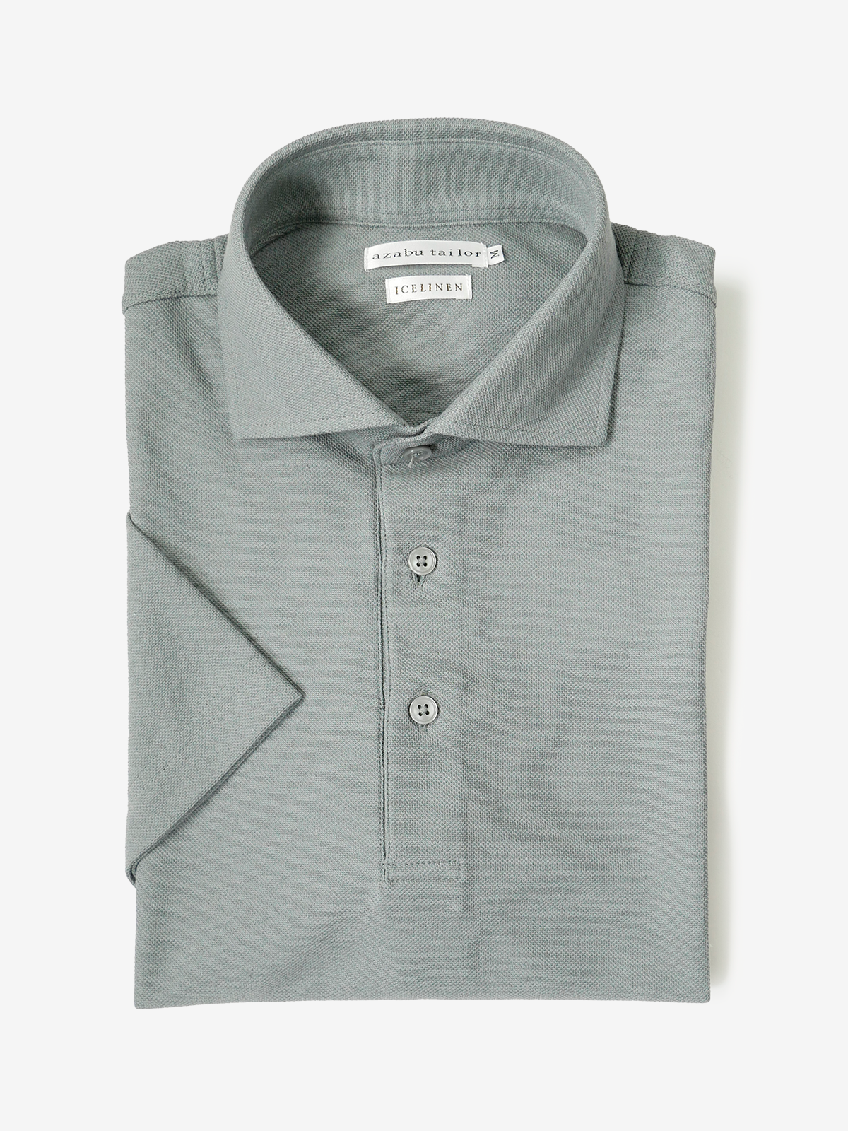 ICELINEN® Polo Shirt｜グレイッシュグリーン