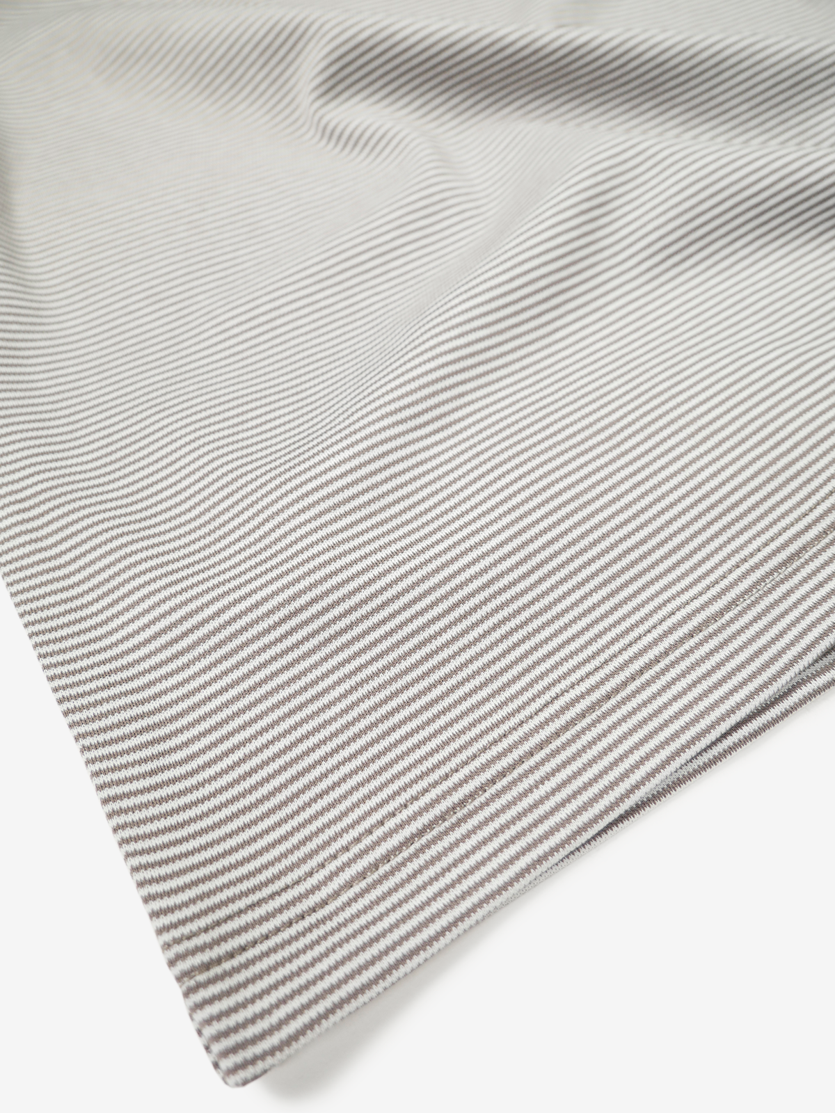 Cotton Striped T-shirt｜グレイッシュブラウン