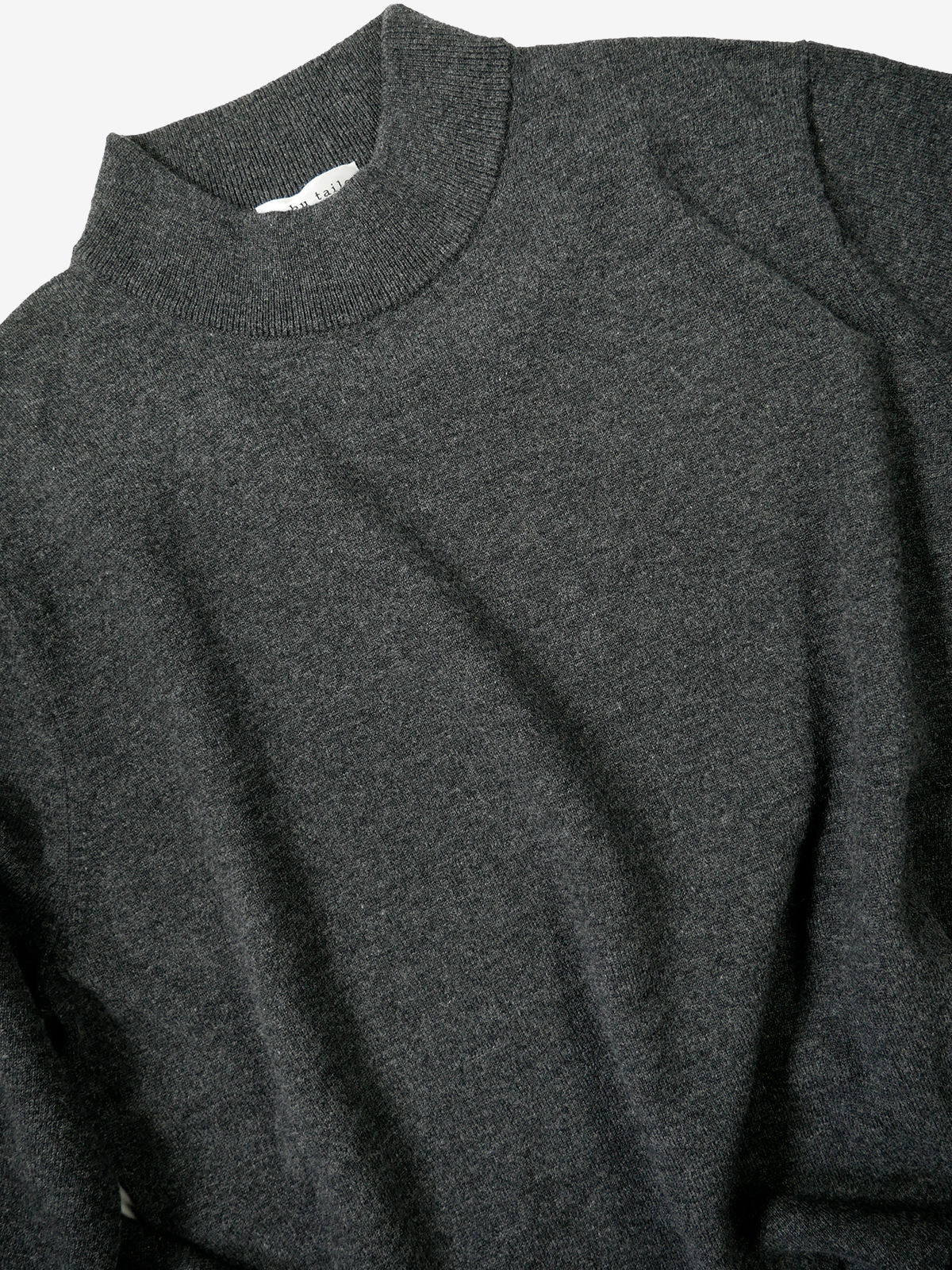 Mock-Neck Sweater｜チャコールグレー