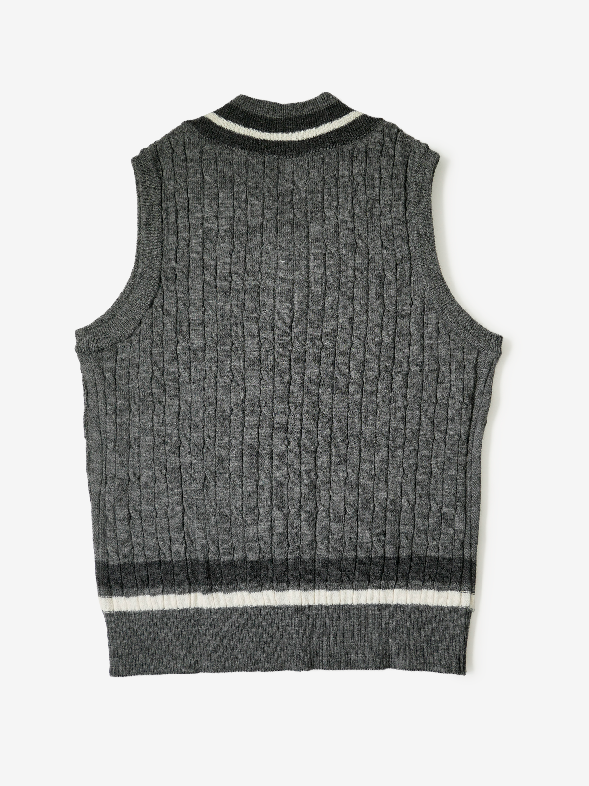 Wool Sweater Vest｜チャコールグレー