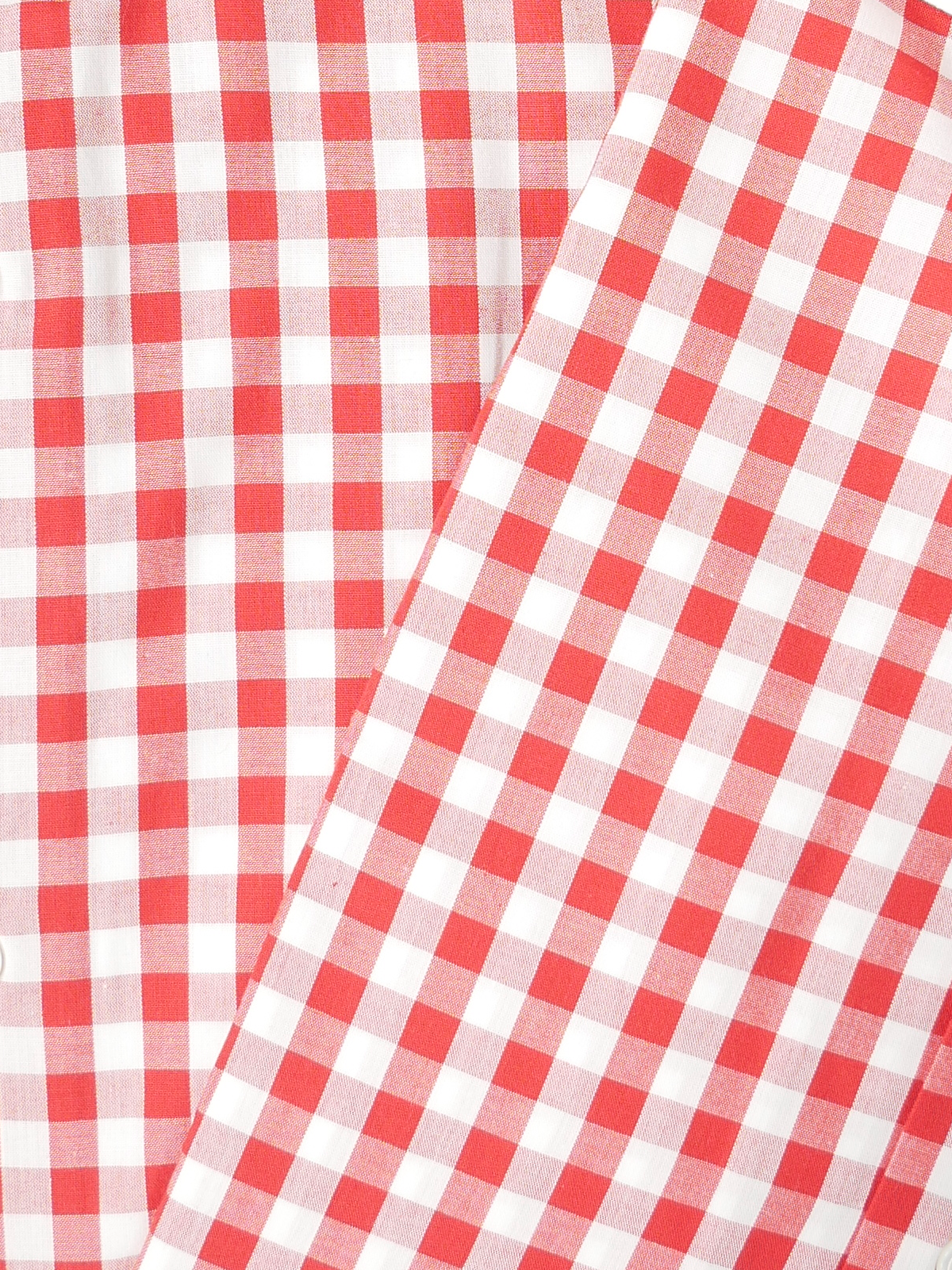 麻布 ザ・カスタムシャツ |ギンガムチェックシャツ|レッド 麻布 ザ・カスタムシャツ |ギンガムチェックシャツ|レッド
