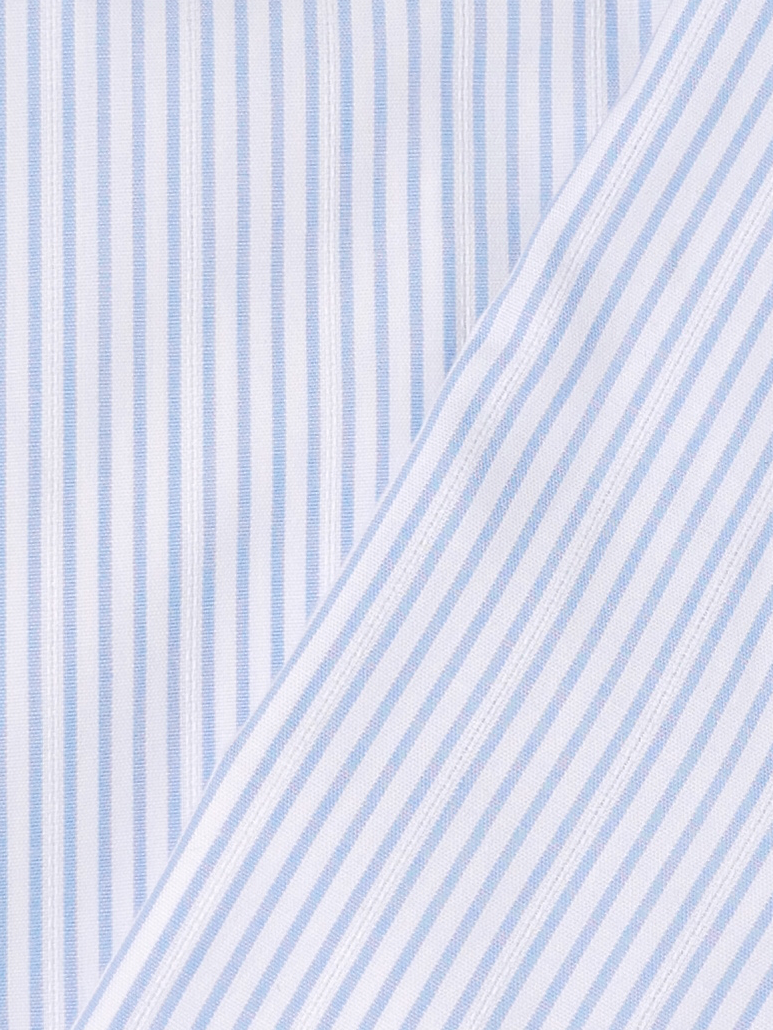 Striped Slim Fit Shirt｜サックス