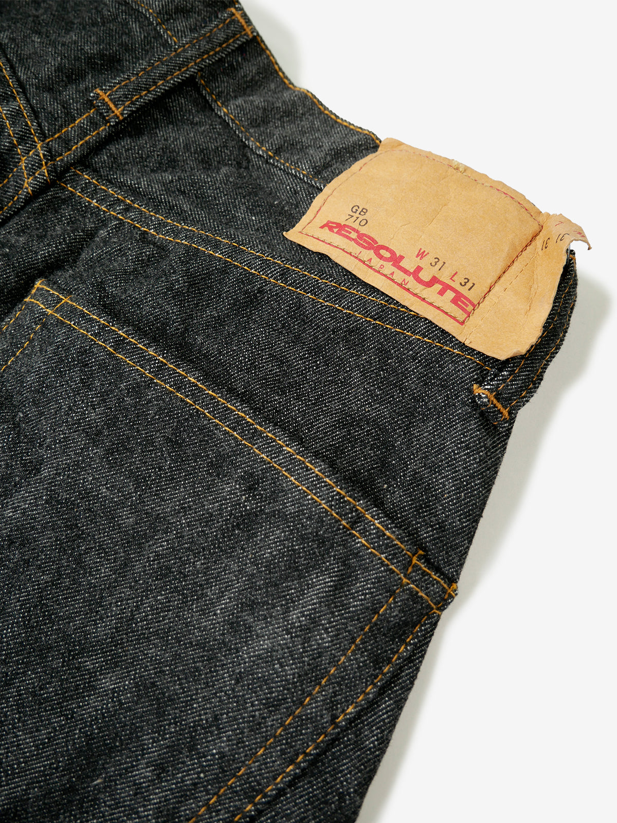 RESOLUTE｜15th Anniversary Denim Jeans GB710｜Length 31inch