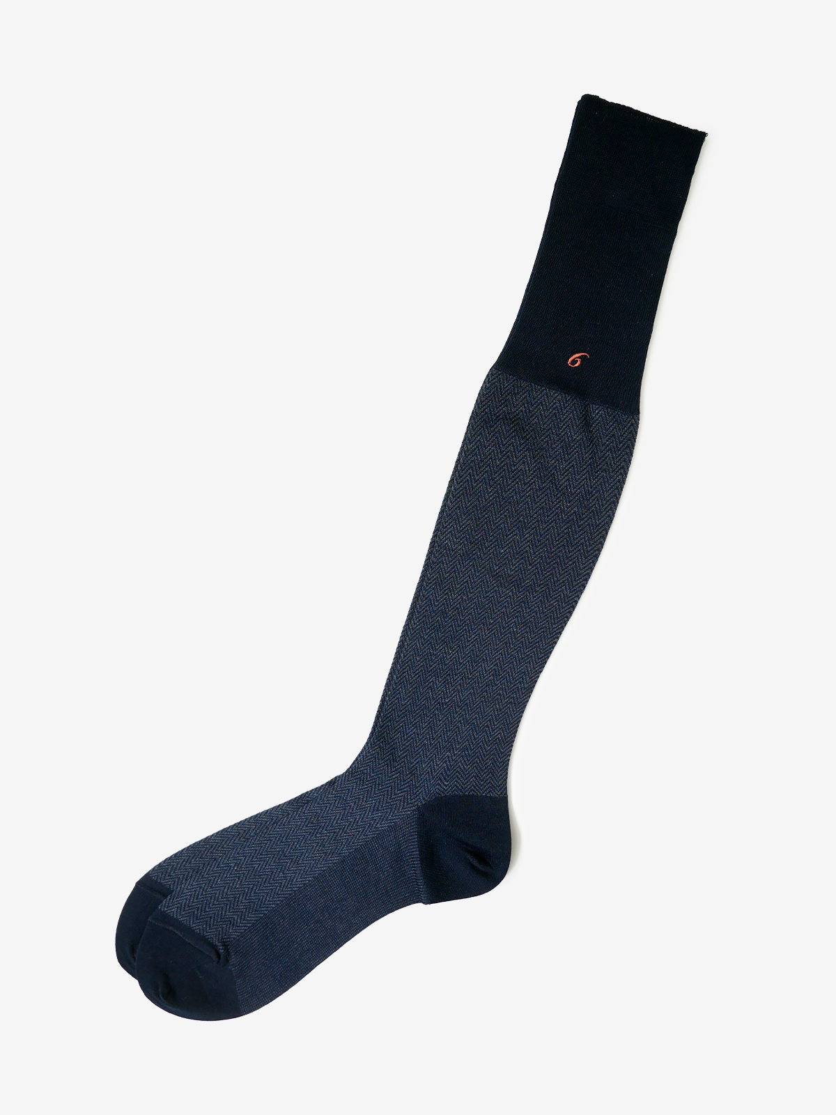 Herringbone Hose Socks No.6｜ネイビー