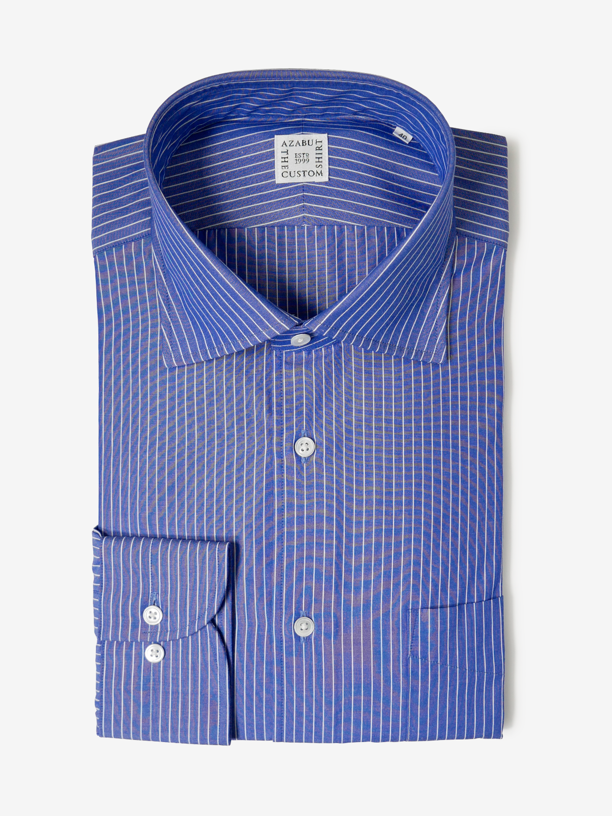 Pencil Stripes Classic Fit Shirt｜ネイビー