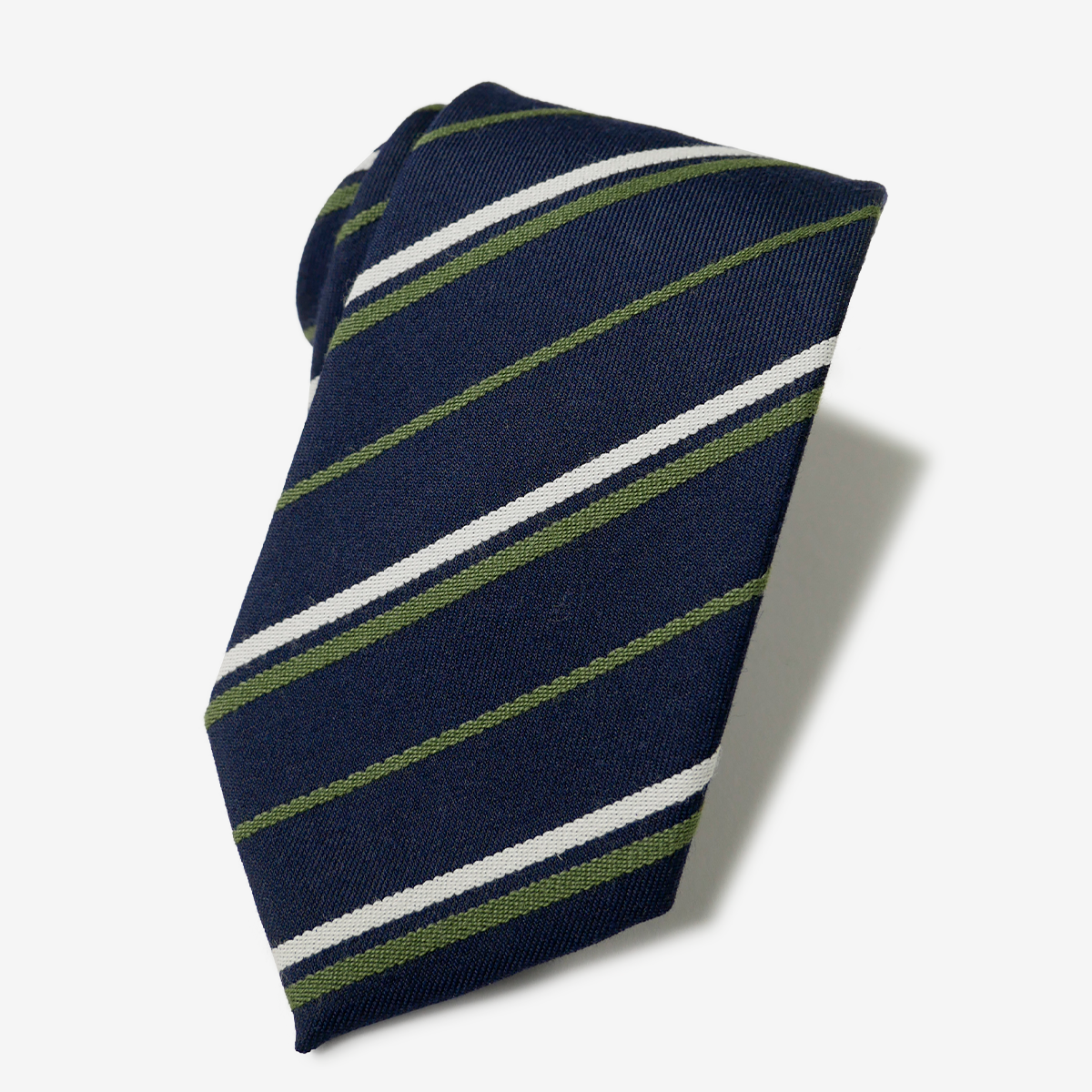 VANNERS｜Regimental Striped Necktie｜グリーン