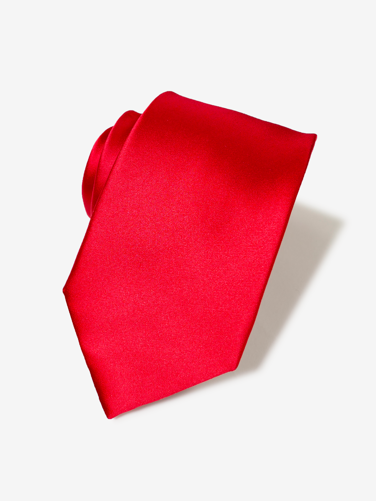 Satin Solid Necktie｜レッド