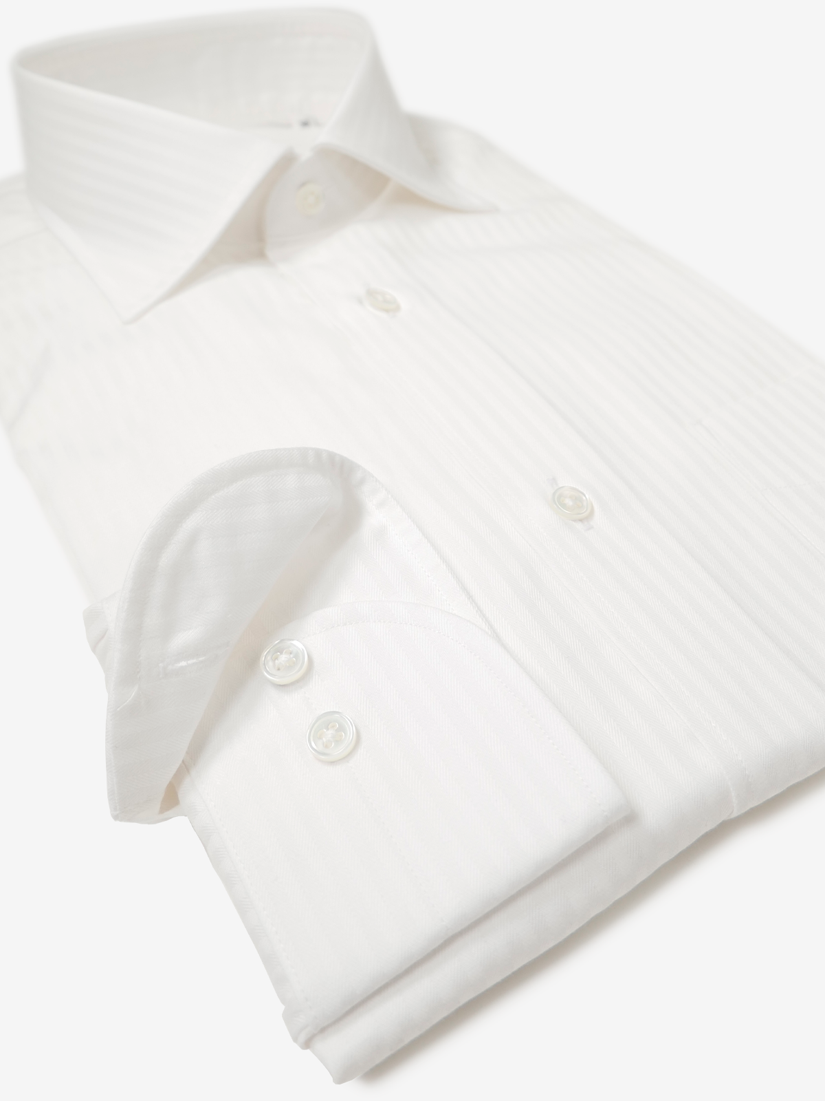 Striped Classic Fit Shirt｜ホワイト