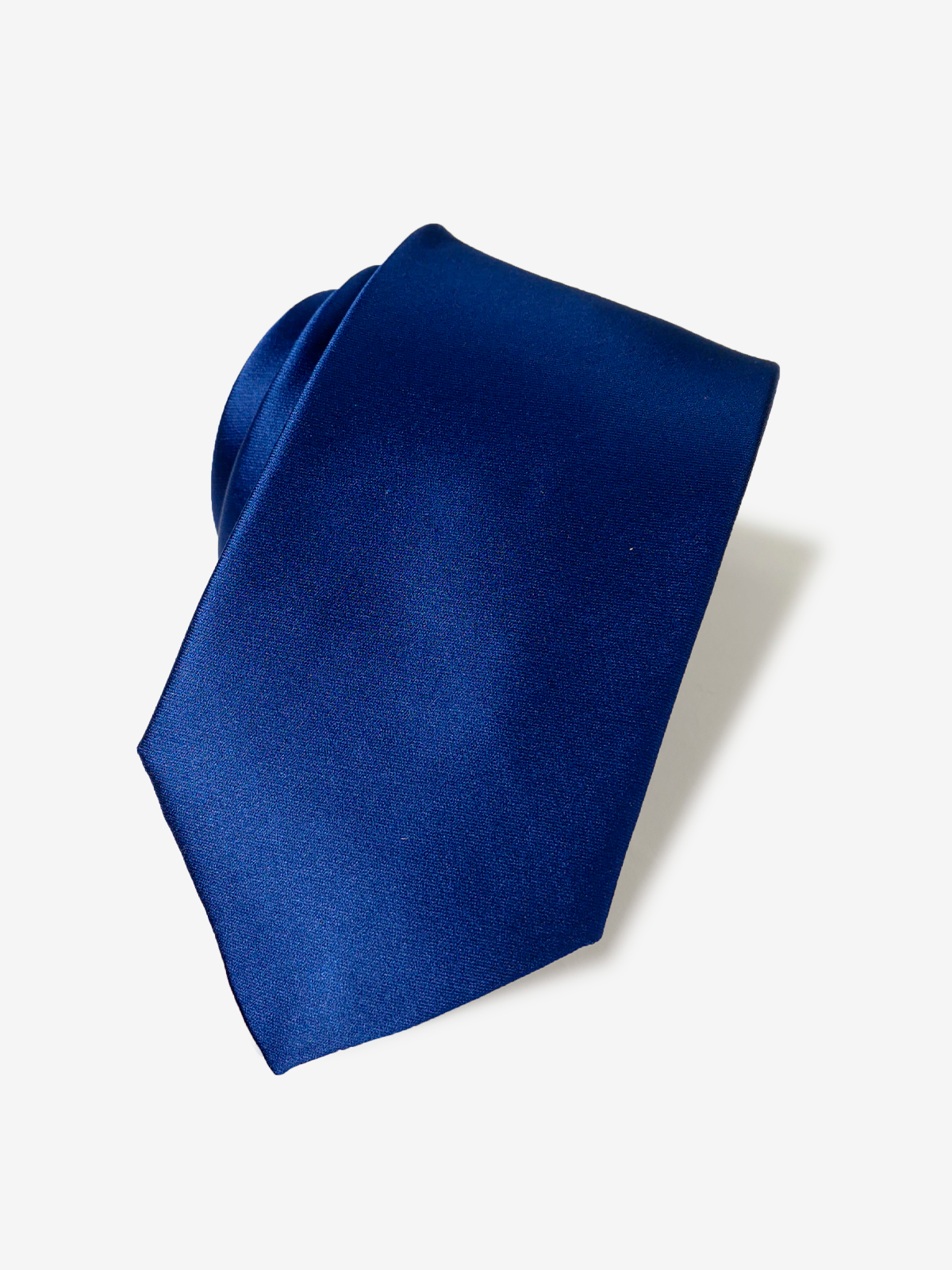 Satin Solid Necktie｜ブルー