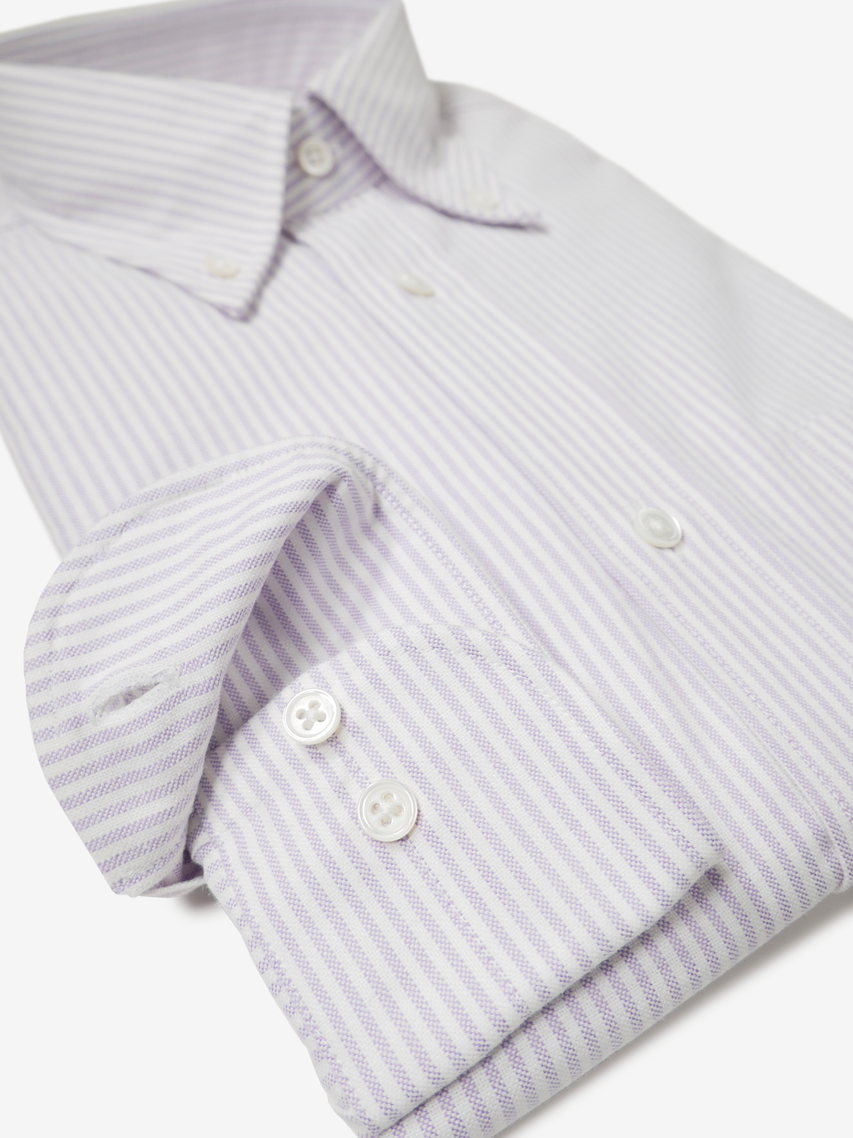 Oxford Striped Slim Fit Shirt｜ラベンダー