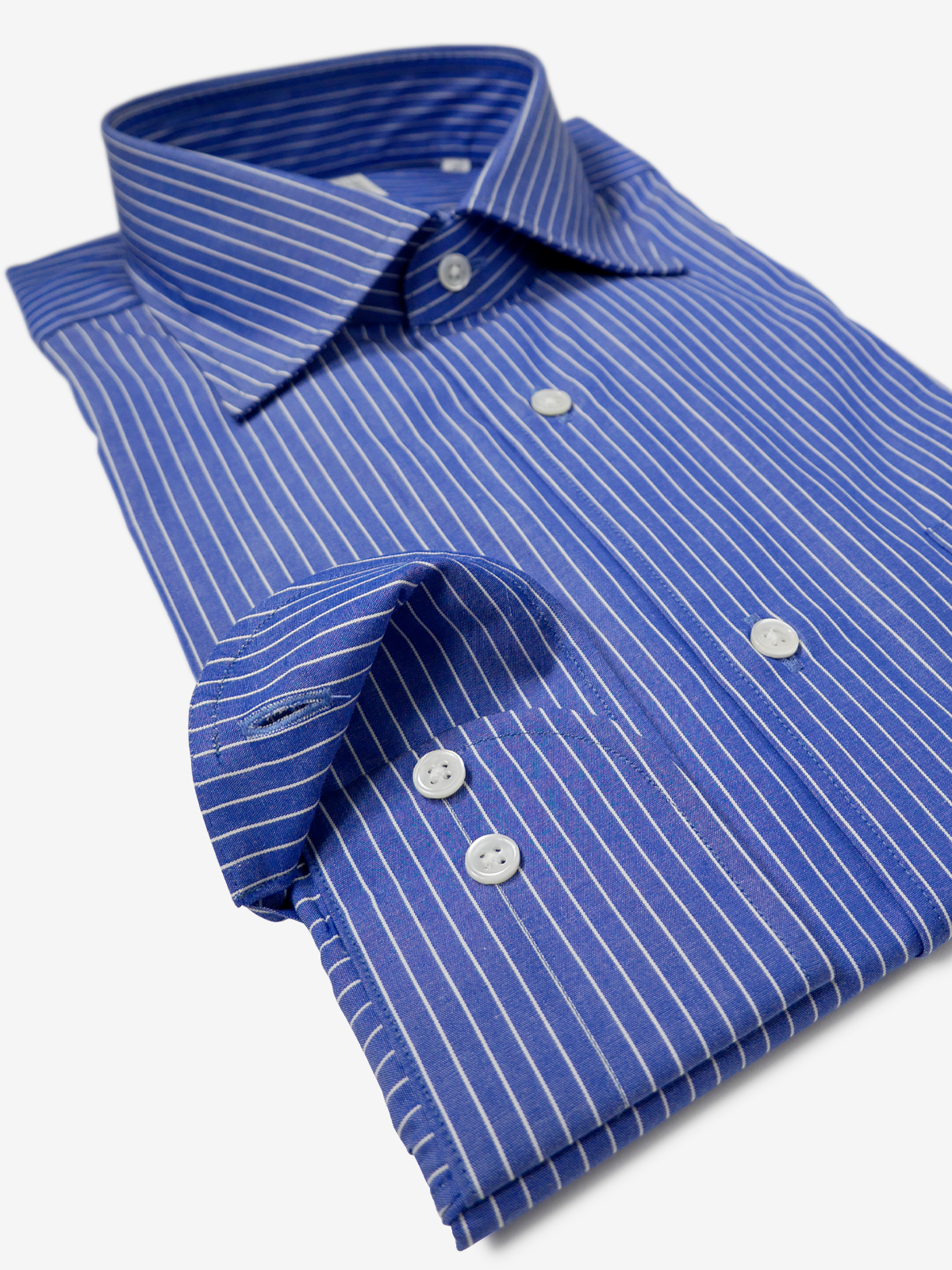 Pencil Stripes Classic Fit Shirt｜ネイビー