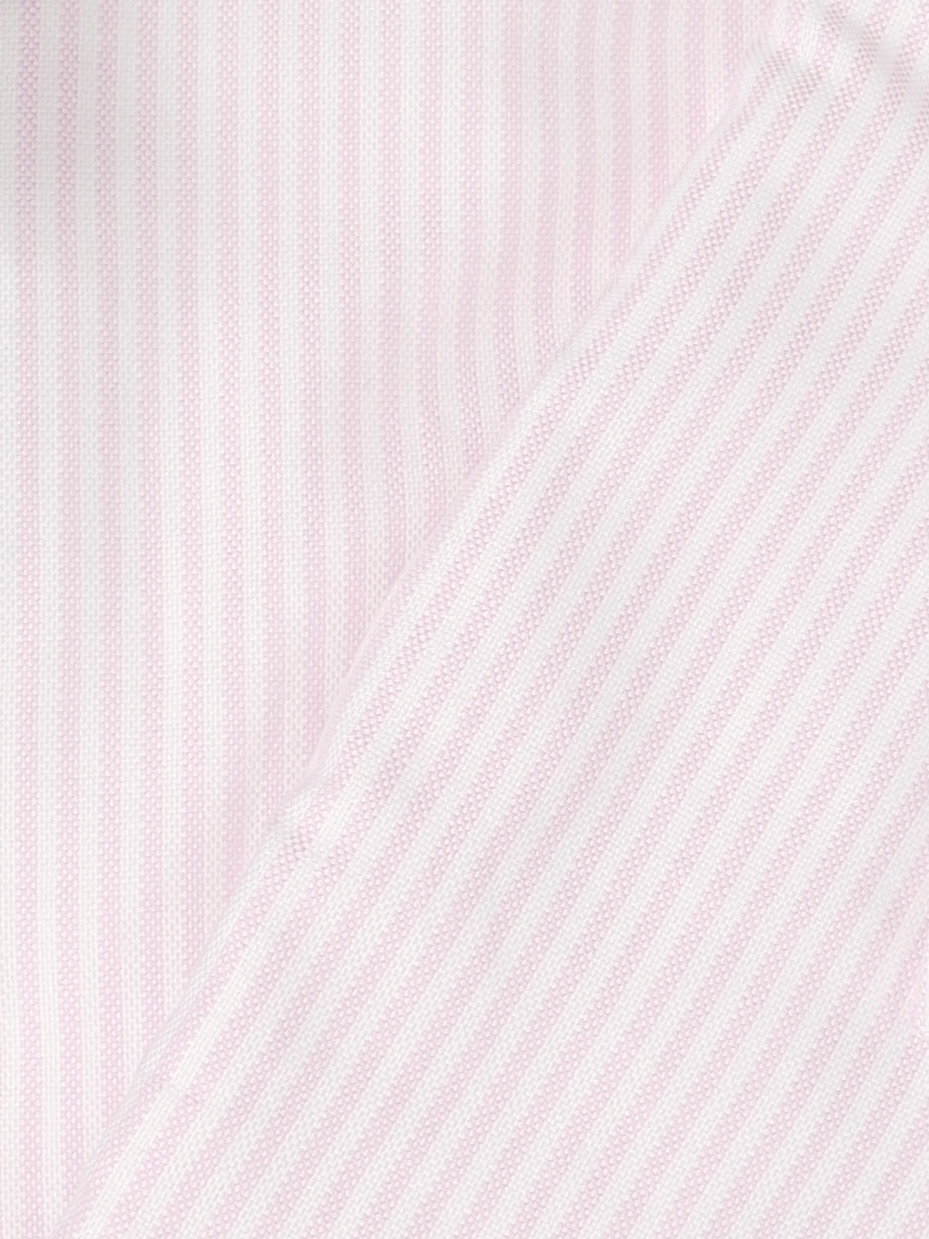 Oxford Striped Slim Fit Shirt｜ピンク